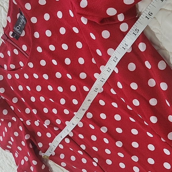 Women's Flare Sleeve Scope Neck Church Vintage Dresses Casual Party and Holiday - Picture 11 of 16